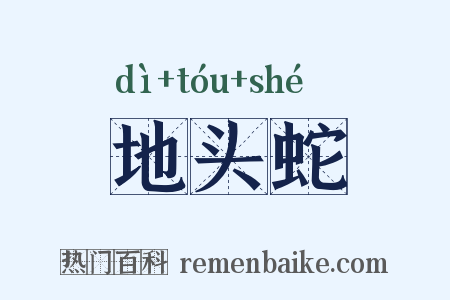 地头蛇是什么意思的图片